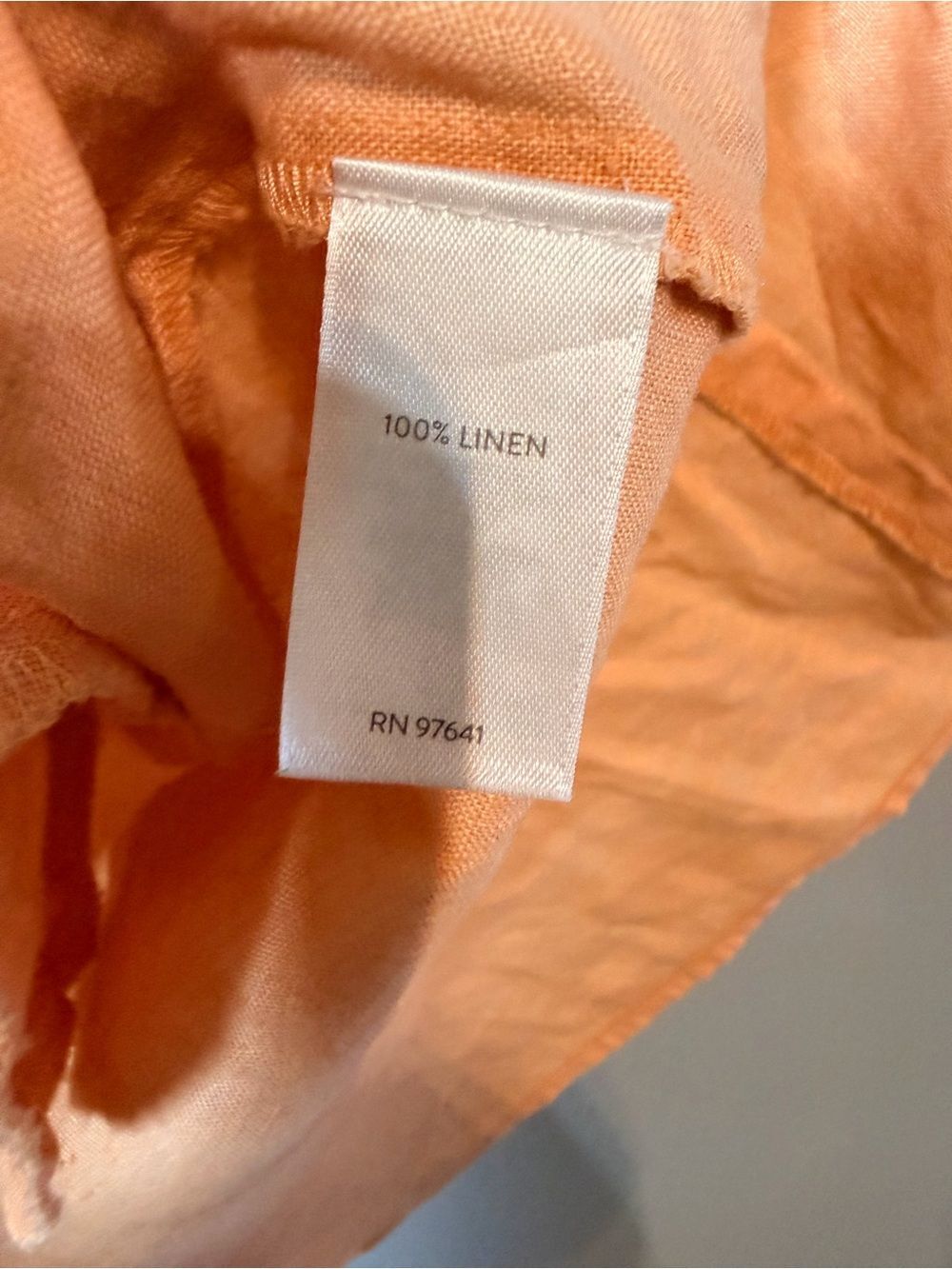 J. Jill Linen Sleeveless Dress Size XL Tall Orange Midi Summer Lagenlook - Picture 9 of 10